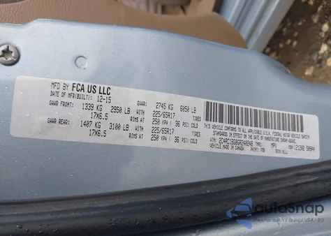 2016 Chrysler Town & Country Touring z USA, uszkodzony, nr VIN 2C4RC1BG8GR240248